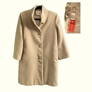 Fleurette 100% wool / silk coat